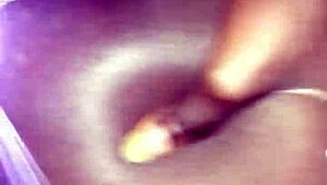 Cum code triggers wild orgasm! How does this black milf handle that monster cock?