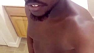 Intriguing mirror selfie session available for free with an exciting ending.