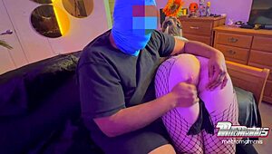 Snow bunny pawg devours cock after a rough spanking! 🐰