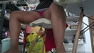 Sister-in-law, what are you doing while doing homework?