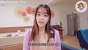 Hong Kong Macy Chan Sucks and Swallows in Wild Action