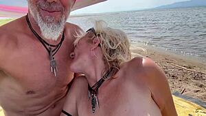 Fast Cum Fail with Latina Blowjob on Beach in POV