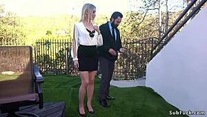 Yo, this blonde seller’s letting buyers bang her hard!