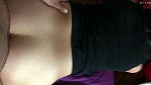 Petite amateur gets fucked nicely in the house with love in four