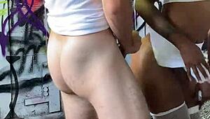 Fucking Dirty Schoolgirl in Messy Warehouse for Wild Action with Dirtymoufpiece