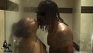 She handles the music and shower scene so well in this real performance