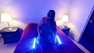 amateur wife flaunts huge cameltoe in homemade lingerie clip