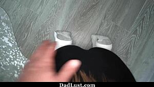 party girl selena love teases her step daddy hard in pov