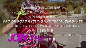 We ride with these pornstars in a group blowbang, banging their shaved pussies and bubble butts in thongs