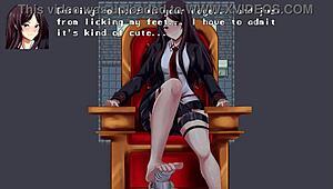 Noxurtica Bri dominates with footjob and worship!