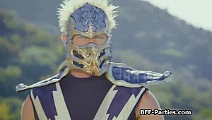 Kitana and Warrior Besties Share Hard Cock in Wild Group Action.