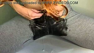 Teen Wet Panty Soaked Through Leggings