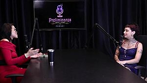 Annie Clementine And Bia Hot In Podcast Preliminaries - Part 3!