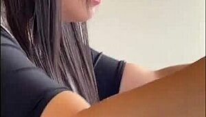 hey, got this japanese girl working hard on her diet, banging her in a hotel room!