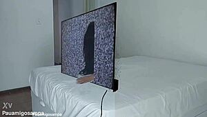 Halloween Samara Takes Two Black Cocks Home