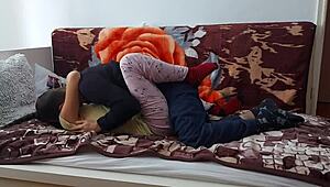 Sex at home feels so intense with tight teen creampie action