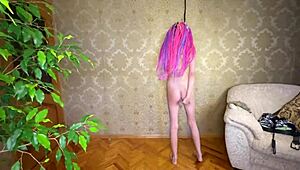 We film a crazy vacation video with hard spanking on the teen's ass.