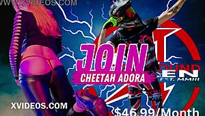 We ride with these pornstars in a group blowbang, banging their shaved pussies and bubble butts in thongs