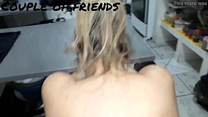 i’m banging hard in the company kitchen