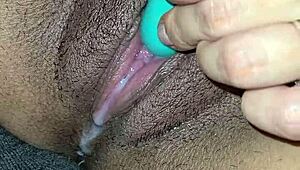 Latina Wife's Pussy Overflows with Cum During Intense Masturbation