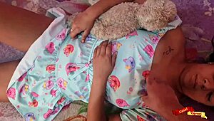 My stepdad couldn’t resist my tight Latina teen body