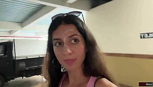Wow! Walk the Supermarket with Cum on Your Face for Anything!