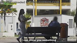 Lucky taxi driver gets famous adult star naked in cab