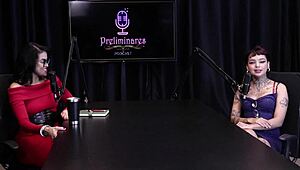 Annie Clementine And Bia Hot In Podcast Preliminaries - Part 3!