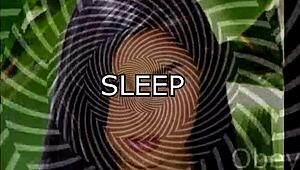 Mistress Lisa’s erotic hypnosis with a pillow for a BDSM slave
