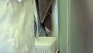 Stepmom Helps Son Jerk Off And Cum In Bathing Session