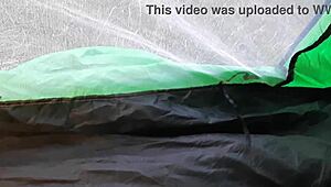 Lesbian illusion girls go camping and have hot sex