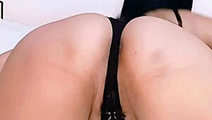 Horny bluee films herself masturbating her perfect pussy