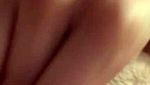 Petite girlfriend fingers her hairy pussy for cash