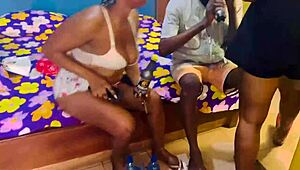 Me and Step Sis Seduce Hotel Worker for Wild Fuck