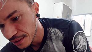 Tattoo made with anal plug in ass