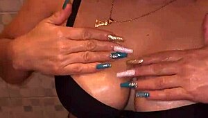 My stepmom catches me with her thong, things escalate