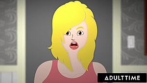 Adult Time - Milf Serene Siren Catches Alison Rey Humping Pillow at Open House