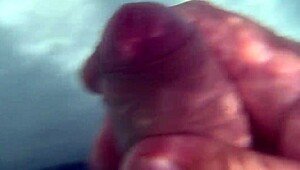 Babe gets underwater creampie and dildo in pussy.