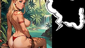 Animated Comic Girl Lost In Jungle Gangbang