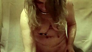 2024-10-22: Female Slave In Self-Bondage With Clamps And Belt