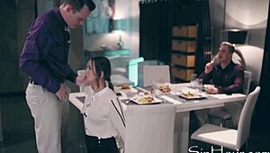 Desperate Man Freezes Time for Garage Sex with Crush Alina Lopez in Hardcore Action