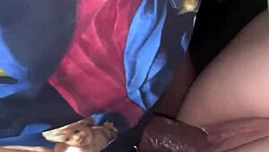 Tight wet teen pussy gets big cock in car 😏