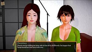 My new family features big tits and ass in erotic game