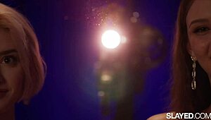 Insatiable Lena Devours Olivia's Hairy Beaver Intensely