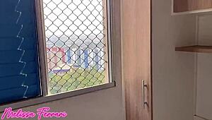 Damn, stepdad sneaks in after beach to nail my ass!