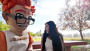 Big dick slams huge tits as Theodora Day enjoys PorndudeCasting fun