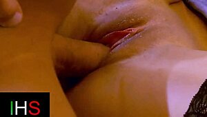 Wow! Gorgeous blonde drilled hard with cumshot in mouth!