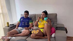 I was a very naughty whore during the Brazil game, flashing and teasing!