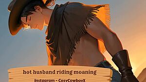 husband riding with moaning sounds