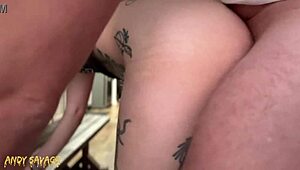 Goth Girl Creampied In Kitchen